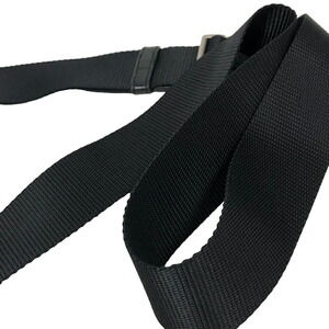 Prada Triangle Plate Sacoche Shoulder Bag Black